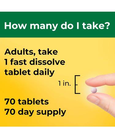 Nature Made Extra Strength Vitamin D3 5000 IU | Bone, Teeth, Muscle, Immune Health Support | 70 Sugar-Free Fast Dissolve Tablets - Buy Online on GoSupps.com