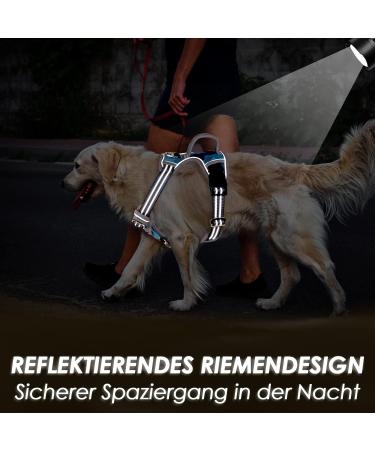 Eyin Large Dog Harness - Adjustable Breathable Reflective Padded with Handle | Camouflage | Perfect for Daily Training | Sizes Neck 42-60cm Breast 47-86cm - Buy Online on GoSupps.com