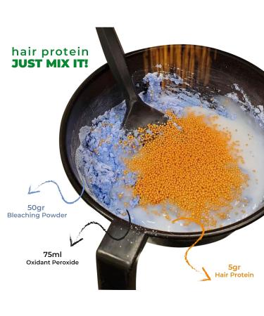 Hair Protein Treatment - No Damage Anti-Breakage Miraculous Golden Balls for Bleached & Colored Blonde Hair (50g) - Best International Shipping - Buy Online on GoSupps.com