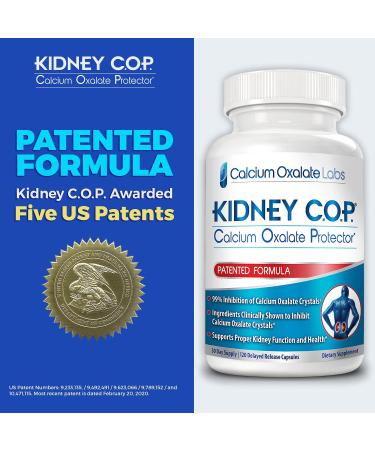KIDNEY C.O.P. Calcium Oxalate Protector 120 Capsules, Kidney Support for Calcium Oxalate Crystals, Helps Stops Recurrence of Stones, Stronger Than Chanca Piedra Stone Breaker Supplements, 6 Pack 120 Count (Pack of 6) - Buy Online on GoSupps.com