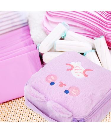 EXCEART Sanitary Napkin Storage Bag - Period Bag for Women and Teens - Violet - Buy Online on GoSupps.com