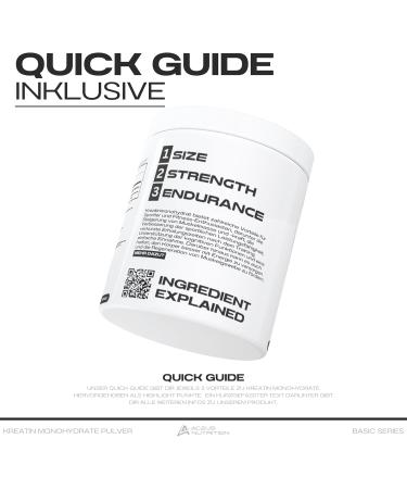 Buy Aceus Nutrition Creatine Monohydrates 500g - High Dose for Improved Performance & Muscle Strength - Made in Germany - International Shipping Available - Buy Online on GoSupps.com