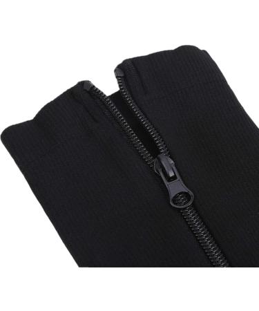 Buy Knee-High Compression Stockings for Varicose Veins | Zippered Open Toe Steady Support | Men & Women | L/XL - Buy Online on GoSupps.com