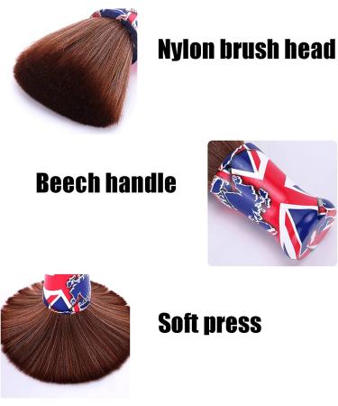 Wooden Handle Neck Duster Brush Barber Neck Duster with Soft Nylon Hair for Professional Hair Cutting Easy Use in Salon or at Home - Buy Online on GoSupps.com
