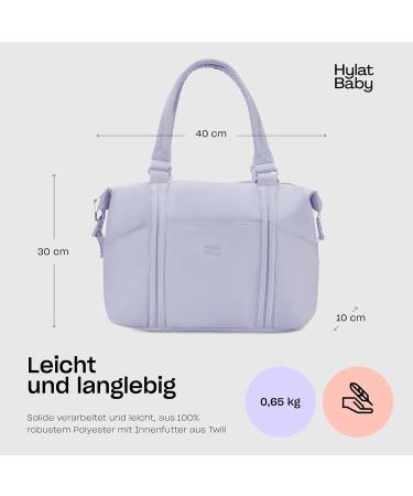 Hylat Baby Diaper Bag for Moms - Lightweight & Versatile Carrying Bag in Light Purple | Best International Shipping - Buy Online on GoSupps.com