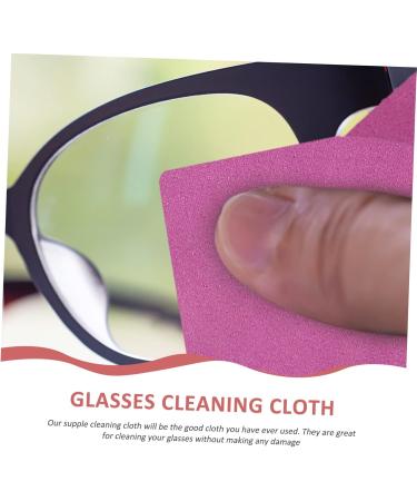 NOLITOY 60 Pcs Glasses Cleaning Cloth - Lens & Screen Cleaner Wipes for Eyeglasses Cell Phones and More - Fiber Cloths in Purple (3pcs 18x15cm - Buy Online on GoSupps.com