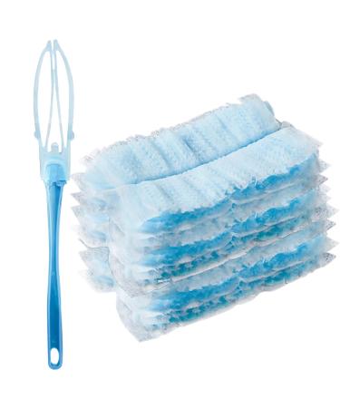 8 PCS Duster Refill Microfibre Dusters Refills Electrostatic Adsorption Dusting Tools with 1 Handle Duster Disposable Replacement Dusters for Cleaning Home Office Furniture Dusters for Clean