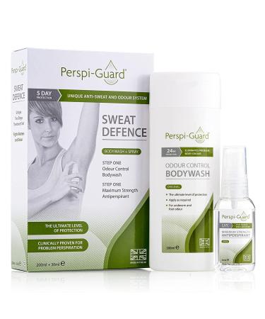 Perspi-Guard Sweat Defence Bodywash & Antiperspirant Spray - 200ml & 30ml