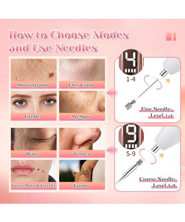 Skin Tag Removal Pen Weslery Skin Tag Remover Pen Laser's Pen with 9 Strength Levels & LED Light Mole Remover Pen USB Rechargeable Spot Pen Plasma Pen for Face Body Wart Freckle Nevus Spot Age Spots - Buy Online on GoSupps.com