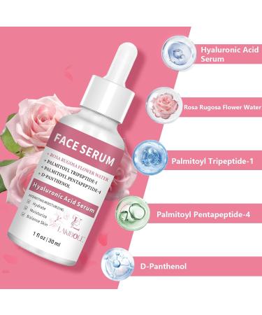 3 Pack Hyaluronic Acid Serum with Rosa Rugosa - Enhanced Hydration & Skin Balance (1fl.oz each) | Buy Internationally - Buy Online on GoSupps.com