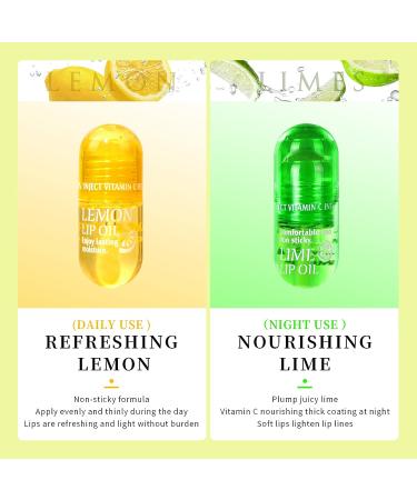 Lime Scented Lip Oil | Hydrating Moisturizer for Plump and Wrinkle-Free Lips - 7.5ML - Buy Online on GoSupps.com