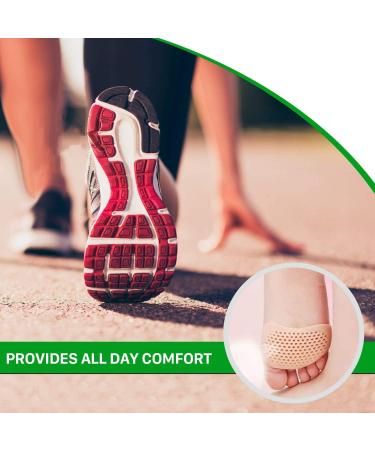 Yangwen Gel Front Foot Pads - 2 Pairs of Silicone Forefoot Cushions for Men & Women | Pain Relief & Callus Prevention - Buy Online on GoSupps.com