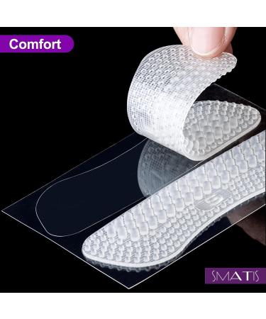 SmatiS Heel Grips - 4 Pairs of 4D Inserts for Loose High Heels - Anti-Slip, Prevent Rubbing & Blisters - Transparent Women's Shoe Pads - Buy Online on GoSupps.com