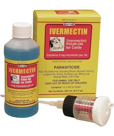 Durvet Ivermectin Pour On Dewormer - 8.4 Oz
