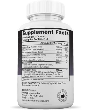 Justified Laboratories Advanced Keto 1500 Extreme - Pack of 2 - 60 Capsules - Buy Online on GoSupps.com