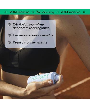 OffCourt - Natural Deodorant Body Spray for Men and Women - Aluminum Free - Whole Body Deodorant for Women and Men - Fresh Citrus and Driftwood Scent 3.4 Ounce (Pack of 2) Fresh Citron + Driftwood 3.4 Ounce (Pack of 2) - Buy Online on GoSupps.com