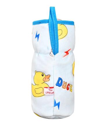 Soft Plush Stretchable Baby Feeding Bottle Cover Pack of 3 | Cute Animated Overall Print | Easy to Hold Strap | Multicolor Wide Neck 240-330ml/8-11oz - Buy Online on GoSupps.com