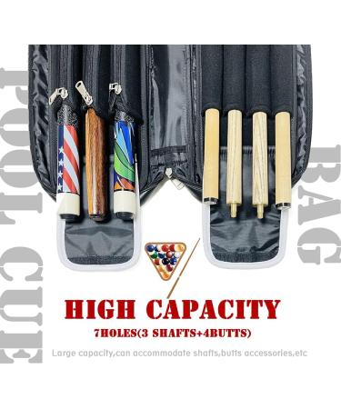 Professional 3x4 Black Pool Cue Case - Premium Billiard Stick Carrying Case - Buy Online on GoSupps.com