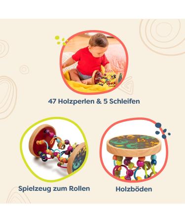 Shop B. Toys Motor Shiffers - Wooden Baby Toys with Pearls | Fun & Safe Baby Toys for 18 Months+ - Buy Online on GoSupps.com