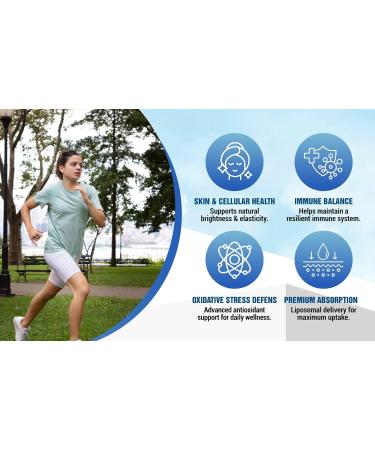 Liposomal Glutathione Supplement High-Potency Antioxidant L-Glutathione Supplement Collagen Resveratrol Hyaluronic Acid Supports Skin Health & Overall Wellness 2550mg Active Ingredients 60 Softgels 1 - Buy Online on GoSupps.com