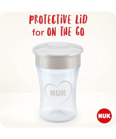 NUK Magic Cup Sippy Cup | 360 Anti-Spill Rim | BPA-Free | 230ml | Blue Cat | 8+ Months | Leak-Proof | 1 Count - Buy Online on GoSupps.com