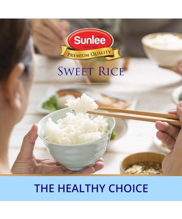 Sunlee Thai Sweet Rice - Premium Gluten-Free Sticky Rice for Desserts - 5 lbs - Buy Online on GoSupps.com