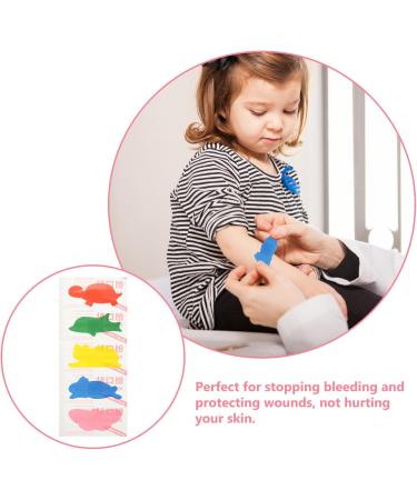 Lurrose Kids Cartoon Bandages - Adorable Adhesive Animal Patches for Boys & Girls | Breathable & Colorful Self-Adhesive Care Stickers - Buy Online on GoSupps.com