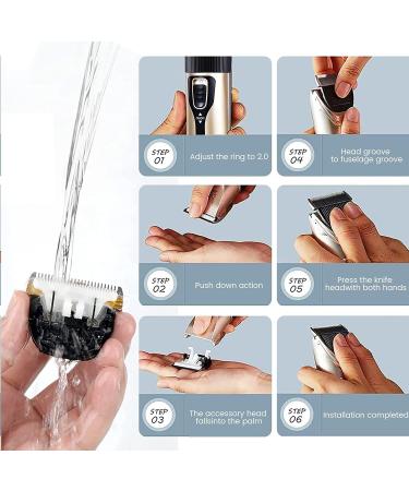 LONENESSL Dog Clippers Dog Grooming Clippers Portable Dog Grooming Kit Cordless Low Noise Pet Grooming Kit with 4 Comb&Hairdressing Cloth &Professional Accessories for Dog Cat and Other Pets - Buy Online on GoSupps.com