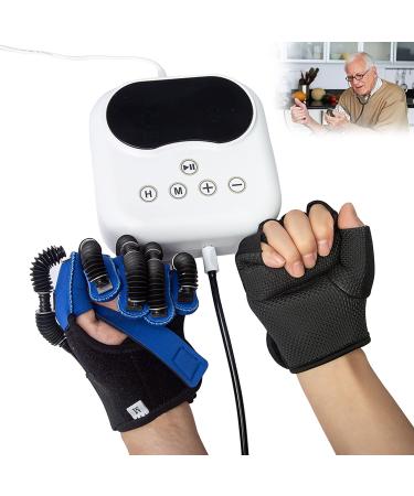 ZZBB Rehabilitation Robot Gloves Functional Hand Splint for Long-Term Relief Minimize Spasticity Stretching Functional Grip Right-hand Large