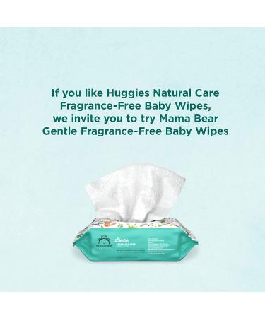 Mama Bear Gentle Fragrance-Free Baby Wipes - 800 Count (Pack of 8) | Hypoallergenic and Fragrance-Free Formula for Sensitive Skin - Buy Online on GoSupps.com