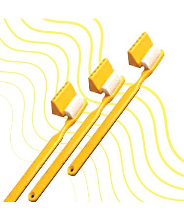 Extra Soft Battery-Powered Toothbrush 3-Pack - Ideal for Perio & Post-Surgical Care | Yellow - Buy Online on GoSupps.com