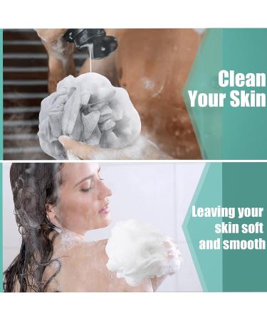 24 Pcs Bamboo Charcoal Loofah Shower Sponges - Large Mesh Bath Puffs for Men and Women - Buy Online on GoSupps.com