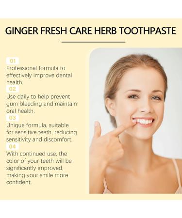Ginger Toothpaste for Gentle Brightening & Enamel Support Refreshing Flavor Daily Oral Care(1pcs) - Buy Online on GoSupps.com