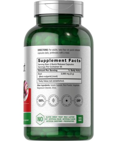 Horb ach Beet Root Powder Capsules | 220 Non-GMO Gluten Free Pills | Herbal Extract Supplement for Energy & Wellness - Buy Online on GoSupps.com