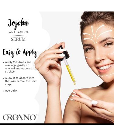 Jojoba Anti Aging Serum 1.0 fl oz | Nourishing Face Serum with Jojoba Argan Rose & Pomegranate Oil for Youthful Skin Glow - Buy Online on GoSupps.com