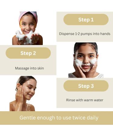 Sissy Kay Kids Foaming Face Wash for Boys Girls - Natural Face Wash For Kids - Gentle Honey Cleanser With Vitamin C & Vitamin E -Tear Free For Sensitive Skin - Honey - 100 ml - Buy Online on GoSupps.com