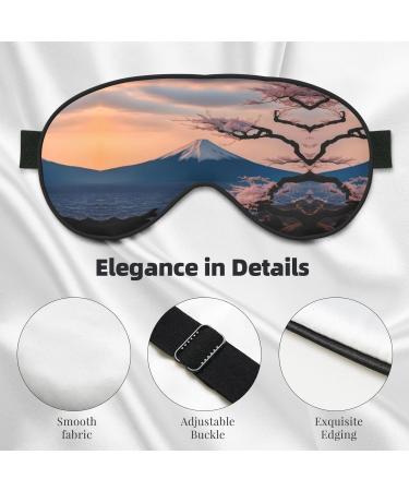 Japan Mount Fuji Landscape Soft Sleep Eye Mask - Breathable Female Eye Patch for Travel & Relaxation - Buy Online on GoSupps.com