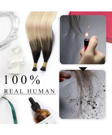 Moresoo Keratin Bonding Hair Extensions - Dark Brown to Caramel Blond #2/27/613 Real Remy I Tip Extensions 40g 45 cm - International Shipping Available - Buy Online on GoSupps.com