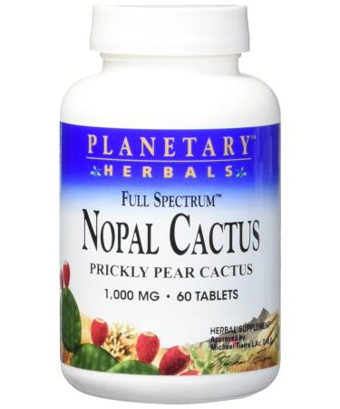 Planetary Herbals Nopal Cactus Full Spectrum Prickly Pear Cactus 1000 mg 60 Tablets - Buy Online on GoSupps.com
