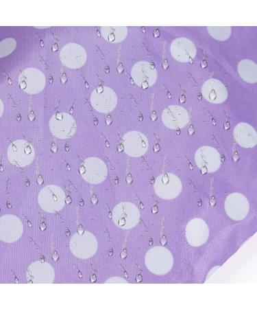 Eslite Waterproof Double Layers Shower Caps for Women - Pack of 4 (Purple White Dot) - Buy Online on GoSupps.com