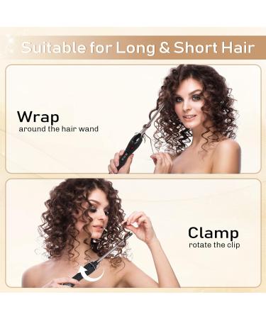 Professional Curling Iron with Variable Temperature Control - 3/8 Inch Gold Wand for Effortless Short & Long Hair Styling | International Shipping Available - Buy Online on GoSupps.com