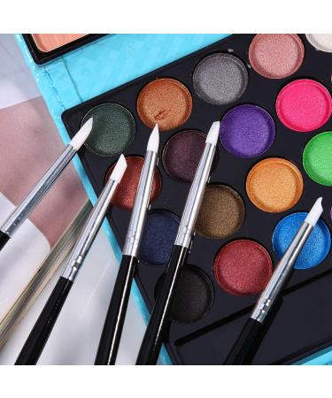 5Pcs Silicone Nail Art Brush Set - Liner Carving & Design Tools for DIY Nail Designs | International Shipping - Buy Online on GoSupps.com