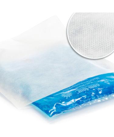 Com-Four 5x Disposable Fleece Shell for Gel Compress | Medium Protective Cover for Cold & Warm Therapy | Skin Safe 5 Pieces Perfect for Travel & Home - Buy Online on GoSupps.com