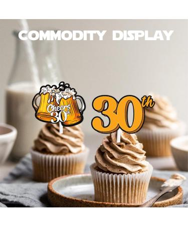 S-Cp-1030Ice Cream Fruit Dessert Cupcake Topper Colorful Glitter Happy Birthday Sensory Pop Game Theme Decor Supplies Baby Shower Boys Girls Birthday Party Decorations - Buy Online on GoSupps.com