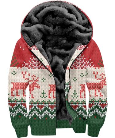 Hanxiulin Oversized Plush Hoodie Jacket - Men's Winter Coat Reversible & Breathable - Buy Online on GoSupps.com
