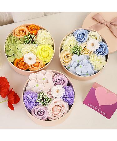 Buy Soap Rose Flower Gift Box - Floral Scented Bath Soap for Birthdays Weddings & Valentine's Day - Buy Online on GoSupps.com