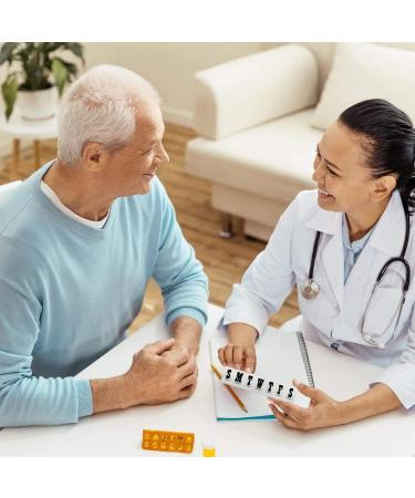 Weekly Pill Dosers - 2-Pack Medication Planner & Reminder for Vitamins | Organize Pills by Day for Travel & Daily Use - Buy Online on GoSupps.com