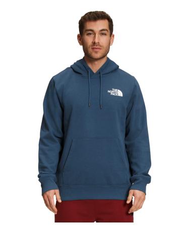 THE NORTH FACE Men's Box NSE Pullover Hoodie Large Shady Blue/Tnf Black
