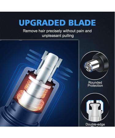 Nose Hair Trimmer for Men USB Rechargeable Nose Facial Trimmer Painless Ear and Eyebrow & Facial Hair Trimmer for Men Women Powerful Motor and Dual-Edge Blades for Easy Cleansing Waterproof(Black) - Buy Online on GoSupps.com
