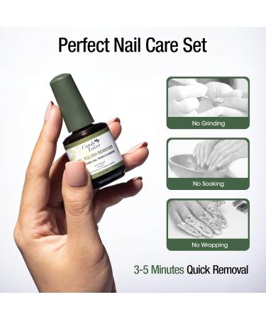 Candy Lover Gel Nail Polish Remover Kit - 2 Pack Professional Gel Polish Remover for Nails with Cuticle Pusher & Cuticle Oil and Nail File Gel Remover for Nails in 3-5 Minutes Doesn't Hurt Nails 2pcs Gel Nail Polish Remover - Buy Online on GoSupps.com